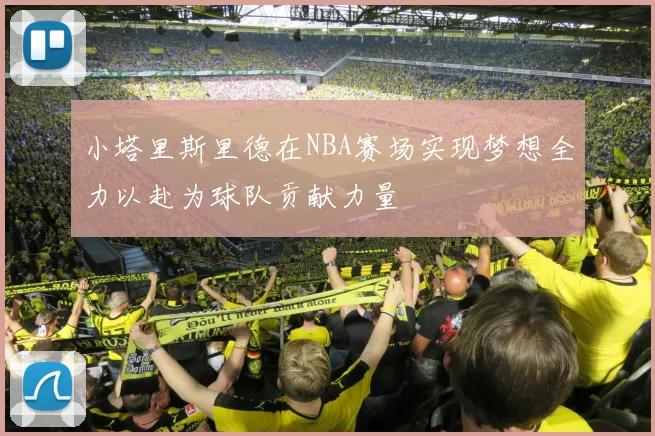 小塔里斯里德在NBA赛场实现梦想全力以赴为球队贡献力量